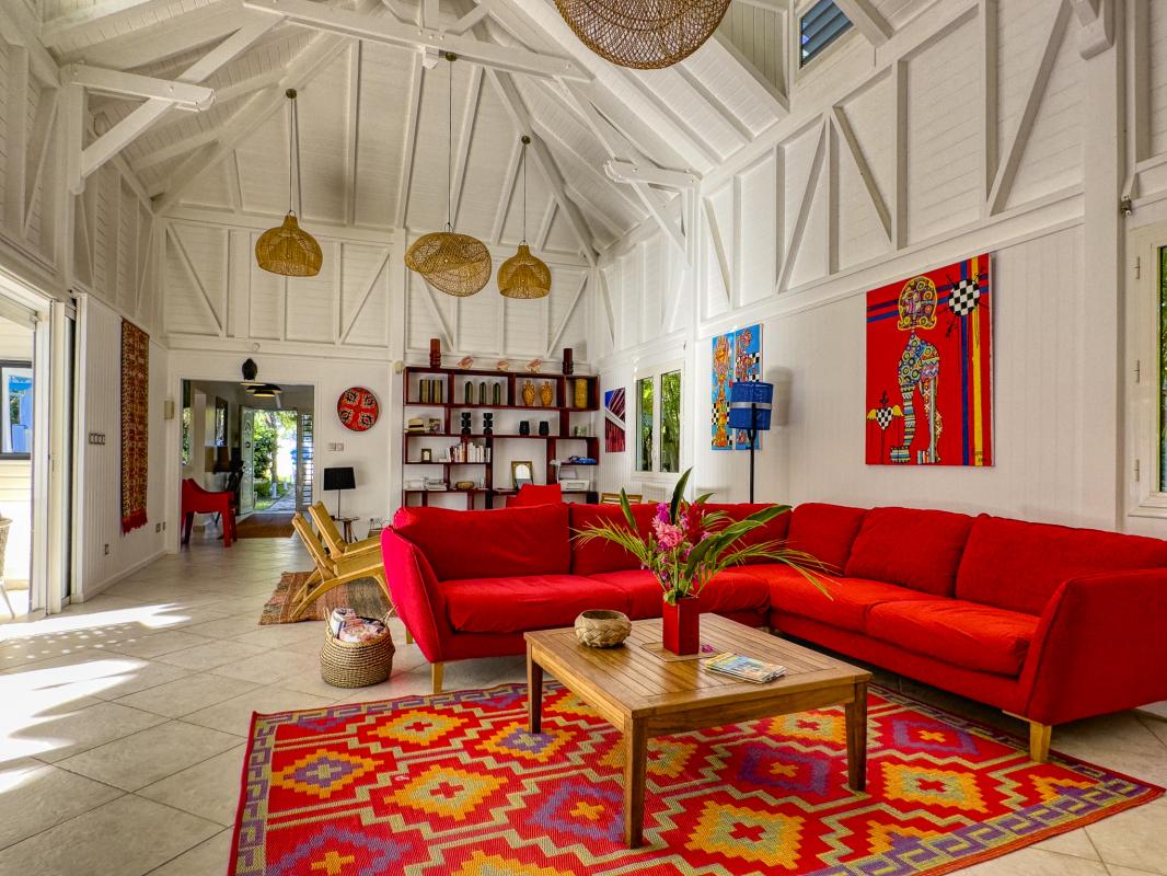 A louer villa 8 personnes Saint François Guadeloupe_ Salon - 13